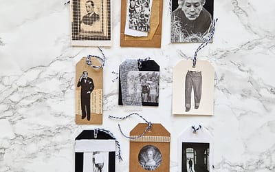 Cadeaulabels maken van oud papier